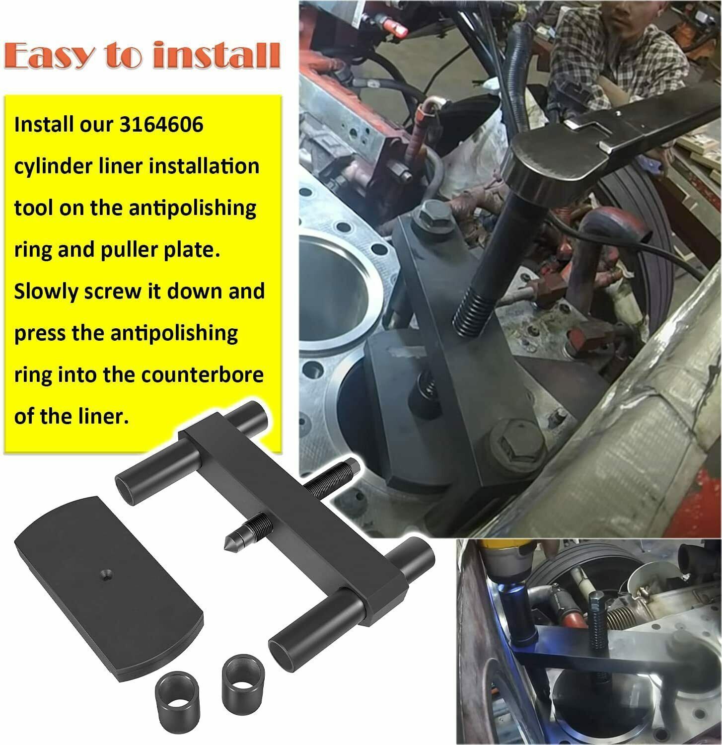 3164606 Cylinder Liner Press Installer Tool Heavy Duty For Cummins ISX X15