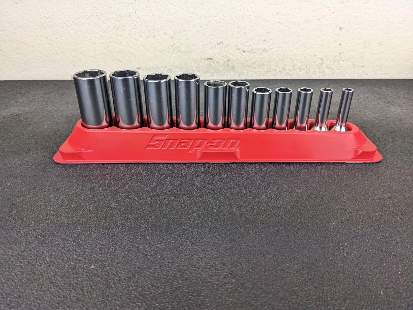 #bp400 Snap-on 211SFSY 1/4″ 7/8″ SAE 11-Piece 3/8″ Drive 6-Point Deep Socket Set