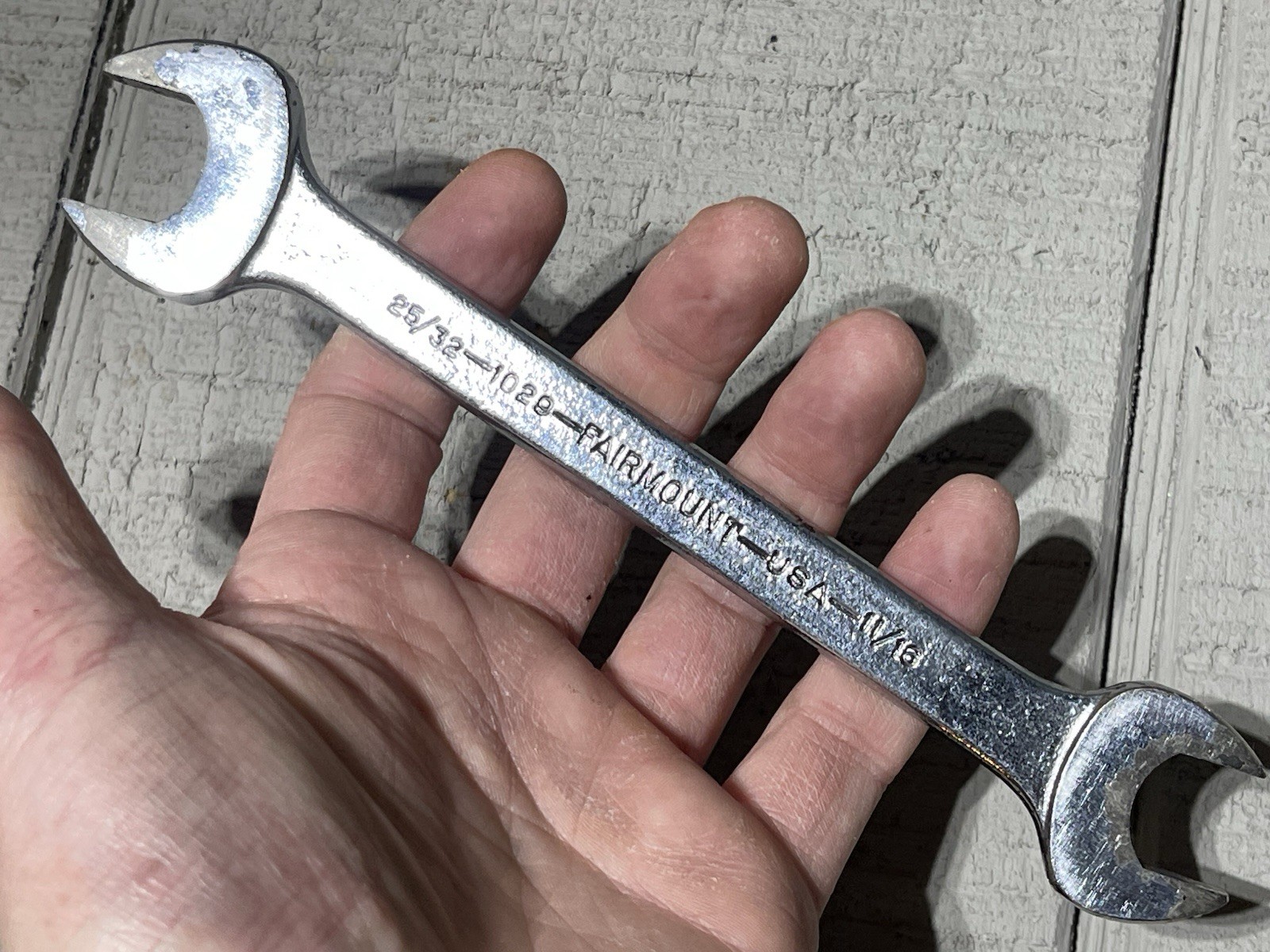 Fairmount Tools USA 1029 SAAE 25/32″ x 11/16″ Open End Wrench, Nice!
