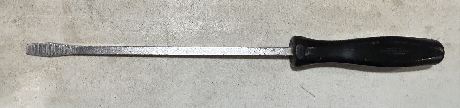 Snap-on Tools SDD412 18-3/8″ Flathead Screwdriver Black Handle USA