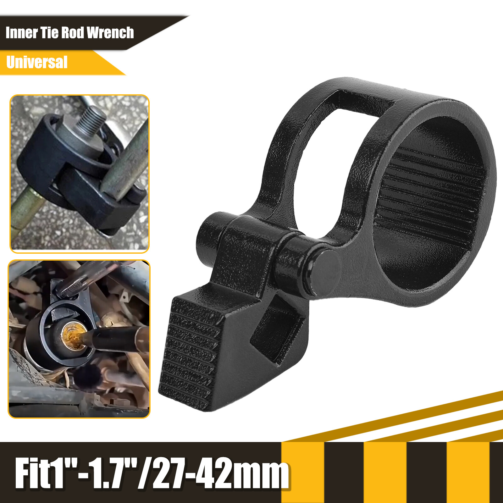 Universal 27-42mm Inner Tie Rod Wrench Steering Rod Rack Pinion End Removal Tool