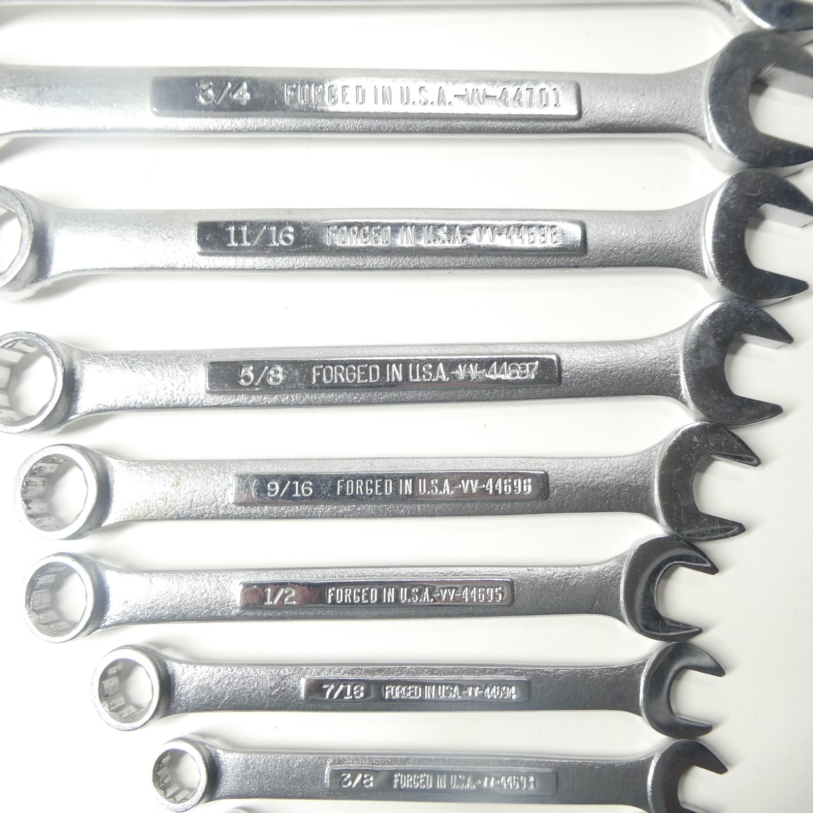 Craftsman USA Combination Wrenches Lot of 13 – 1/4 to 1 Inch VV Series SAE