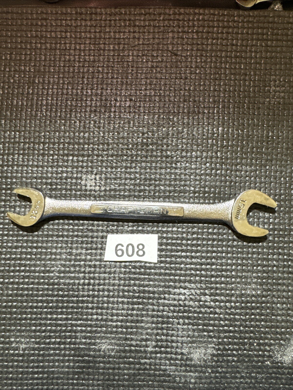 Vintage Craftsman 13mm x 15mm Open End Wrench Metric 44507 -VV- USA