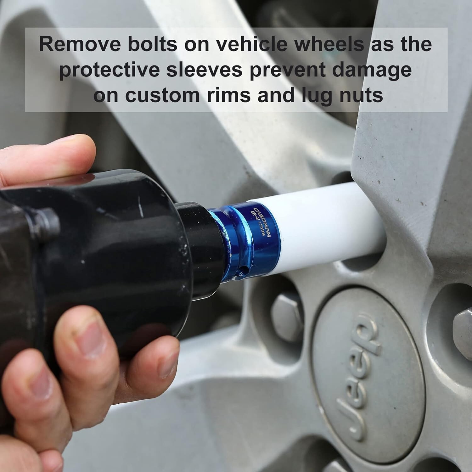 Oil Rubbed Finish 1/2-Inch Drive Impact Sockets for Safe Wheel Maintenance