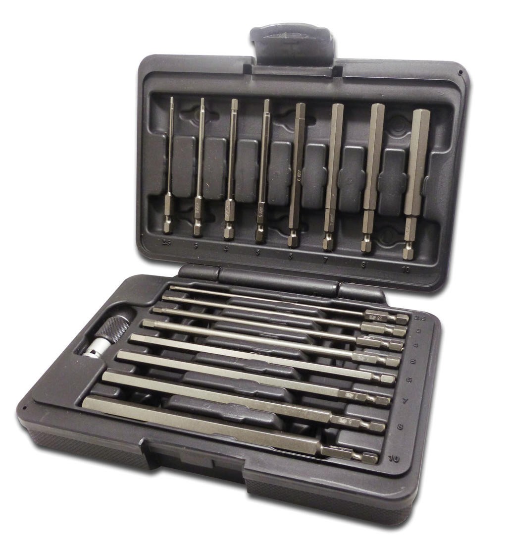 Power Drive Metric Set, 2.5mm thru 10mm Hex VIM-PDM100 Brand New!