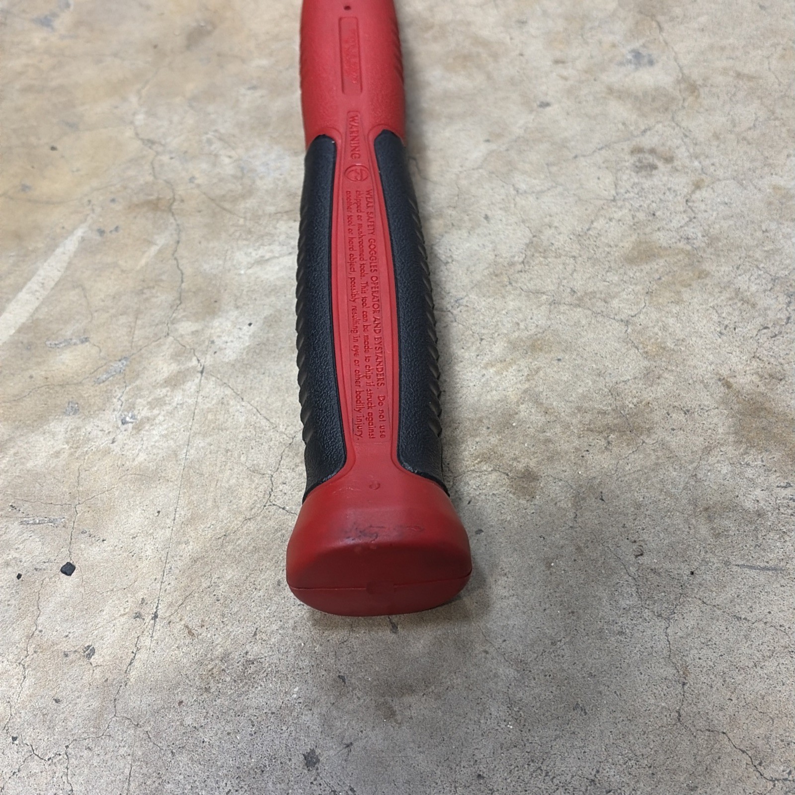 Snap-On Tools 56 oz Soft Grip Dead Blow Hammer Red HBFE56 EUC
