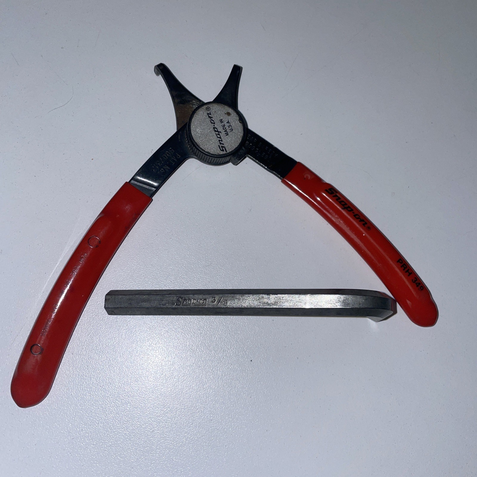 SNAP-ON PRH349 RETAINING RING PLIERS INTERNAL EXTERNAL CONVERTIBLE + 3/8 Allen