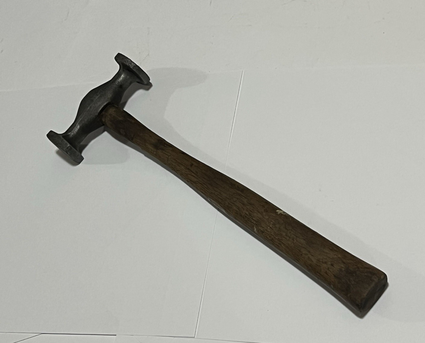 Vintage Shrinking Bumping Auto Body Repair Hammer Wood Handle