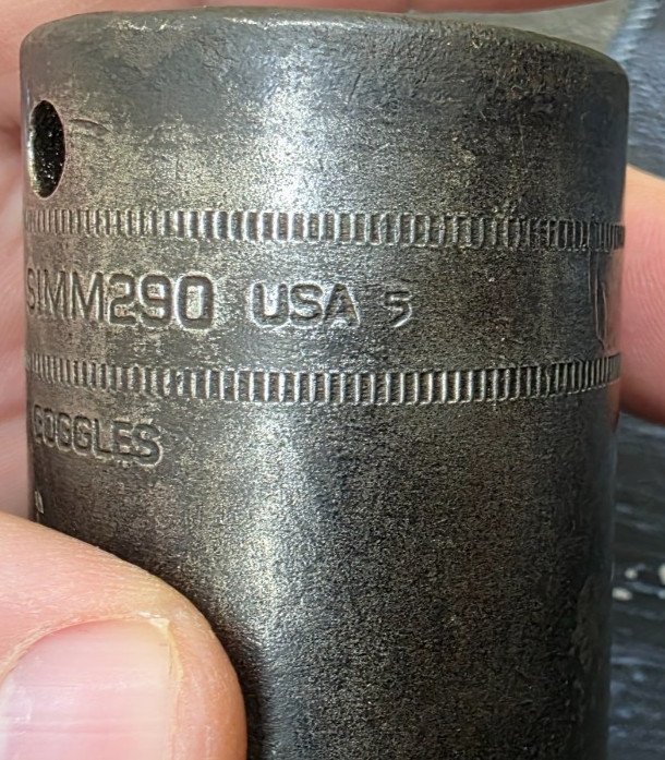 Snap-On 1/2” Drive 6-Point Metric 29mm Flank Drive Deep Impact Socket SIMM290