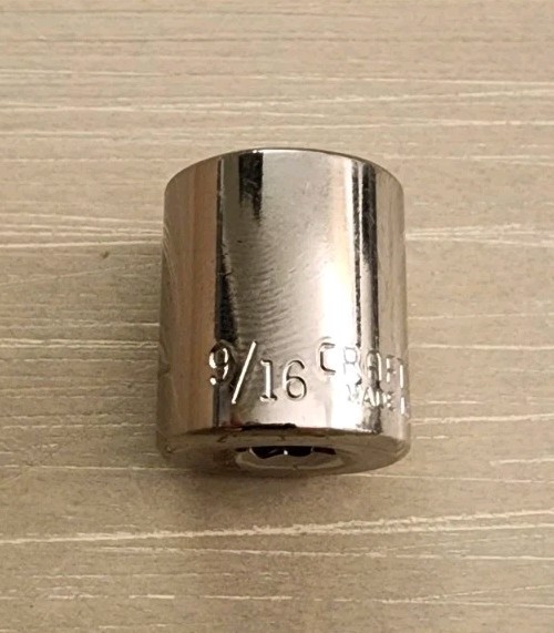 Craftsman USA 9/16″ Socket 6 Point 1/4″ Drive Inverted G1 43480