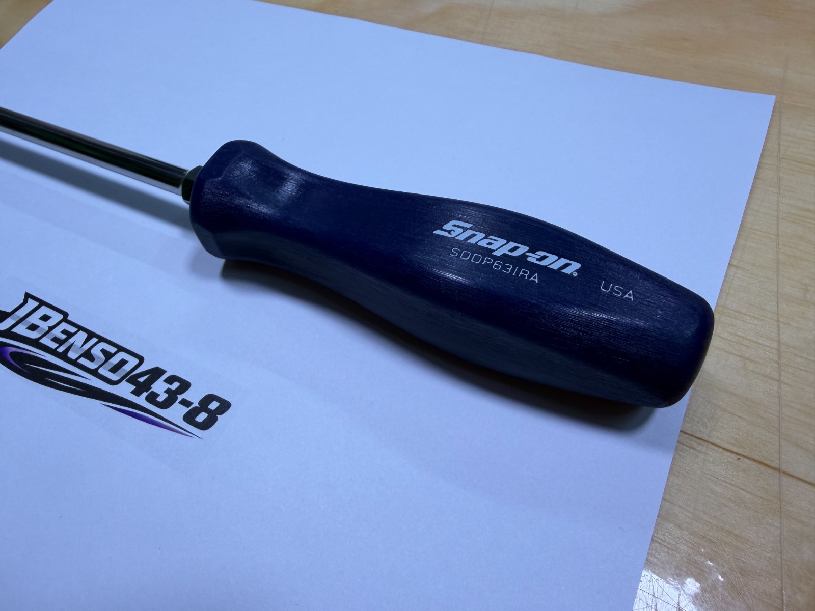 Snap-on Tools NEW CLASSIC BLUE #3 Phillips Hard Handle Screwdriver SDDP63IRACB