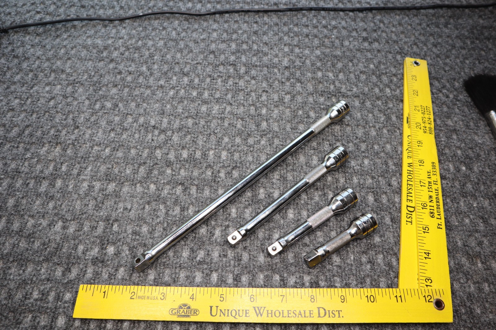 Snap On Tools 3/8″ Extension Set (4) FXK 3 / 4 / 6 / 11 Knurled USA Clean