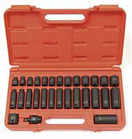 Sunex Tool 3329 29 Piece 3/8″ Drive Master Metric Impact Socket Set8-22Mm