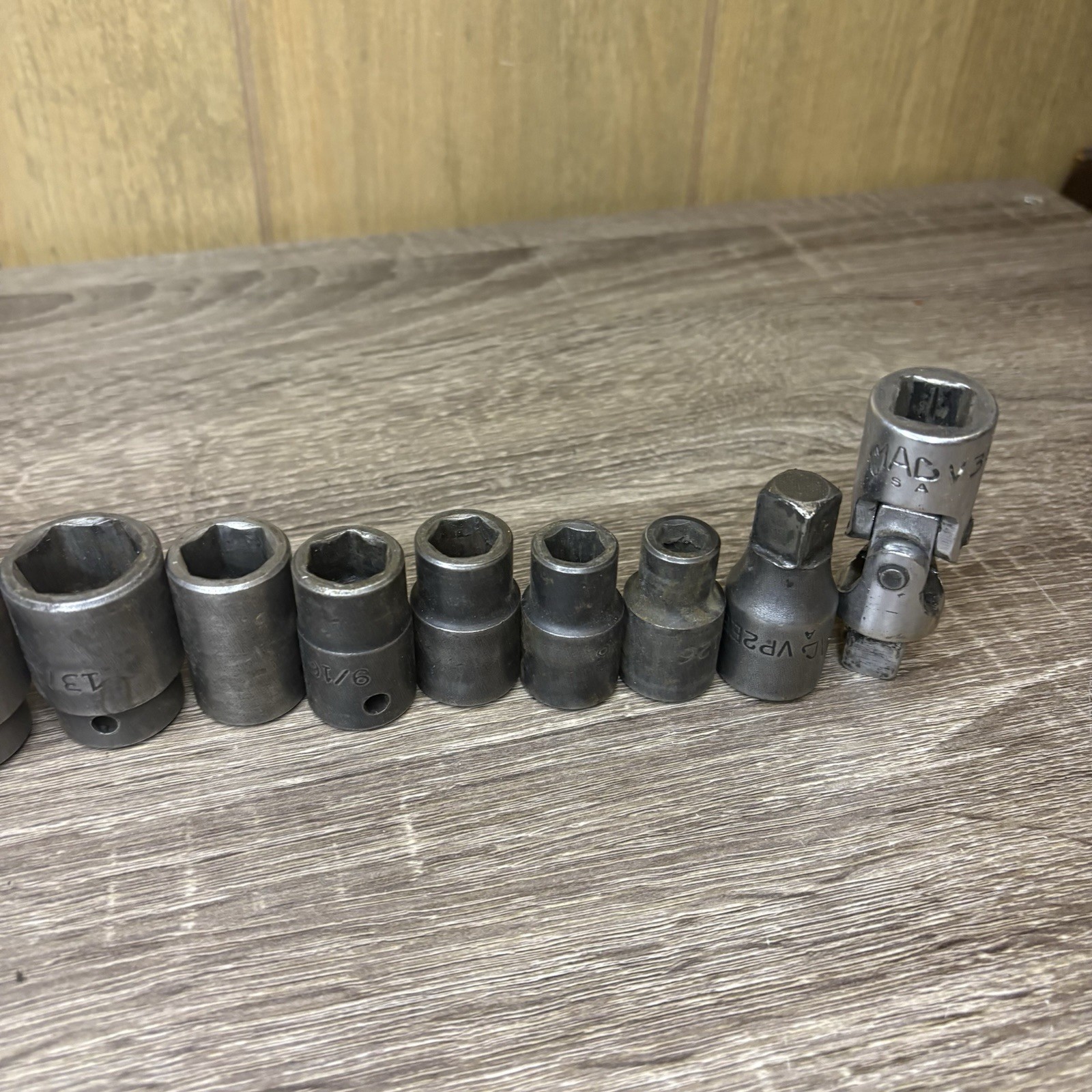 MAC Tools 1/2″ Drive SAE Impact Socket Set VP- SERIES 3/8”~1-1/8” 3/4” Dr 1-1/2”