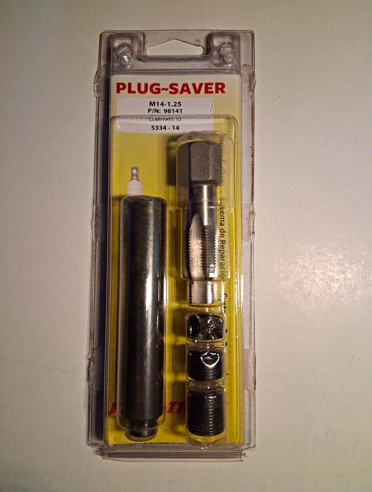Plug Saver 98141 M14-1.25 Spark Plug Repair Kit 5334-14.