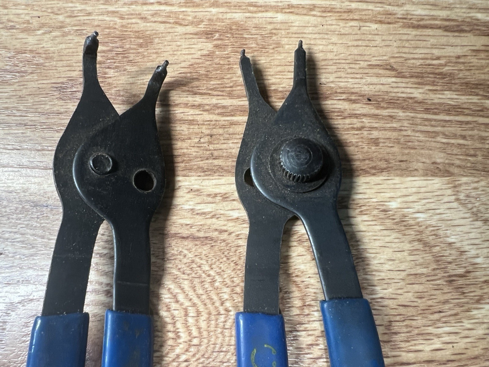 Vintage Continental Tools 4 Pieces Snap Ring Pliers Blue SRP-4 In Pouch