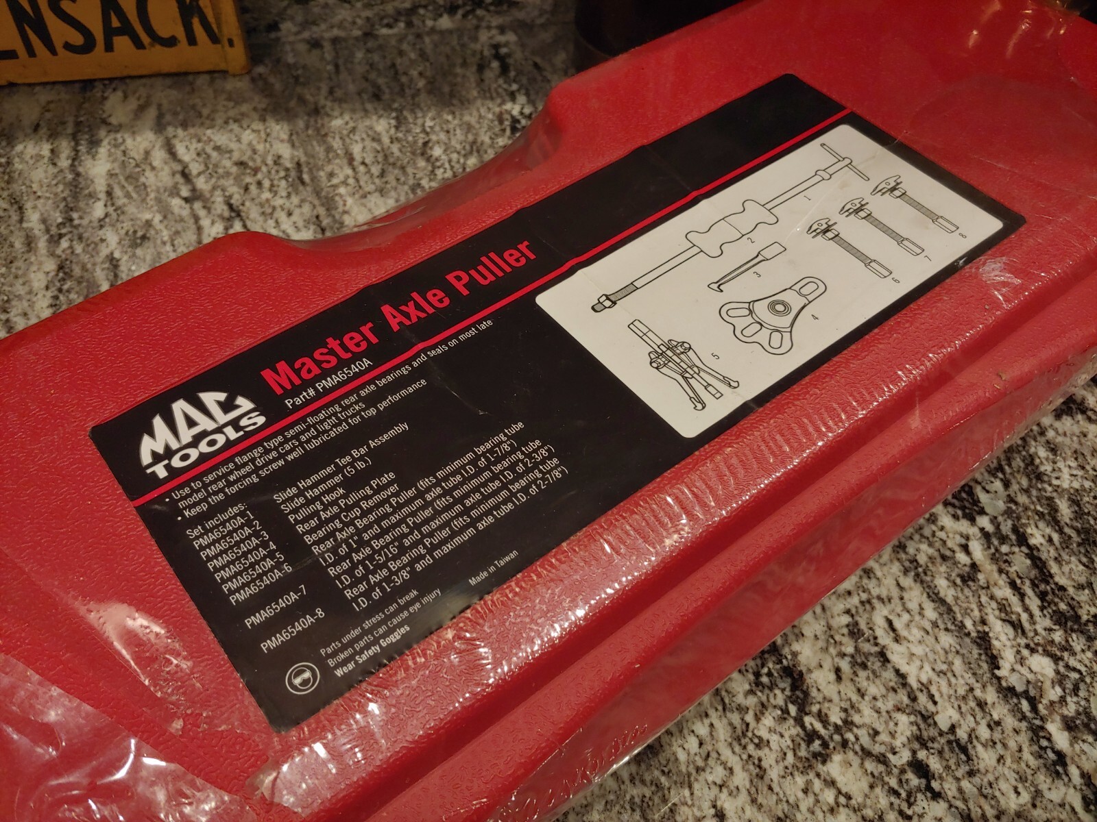 Mac Tools Master Rear Axle Bearing Puller Set – SEALED