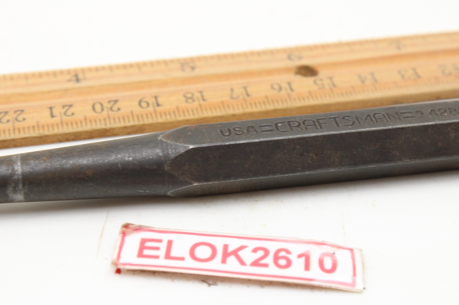 Craftsman 42862 1/2″ Center Punch Black Oxide Hex Shaft 6″ Long USA