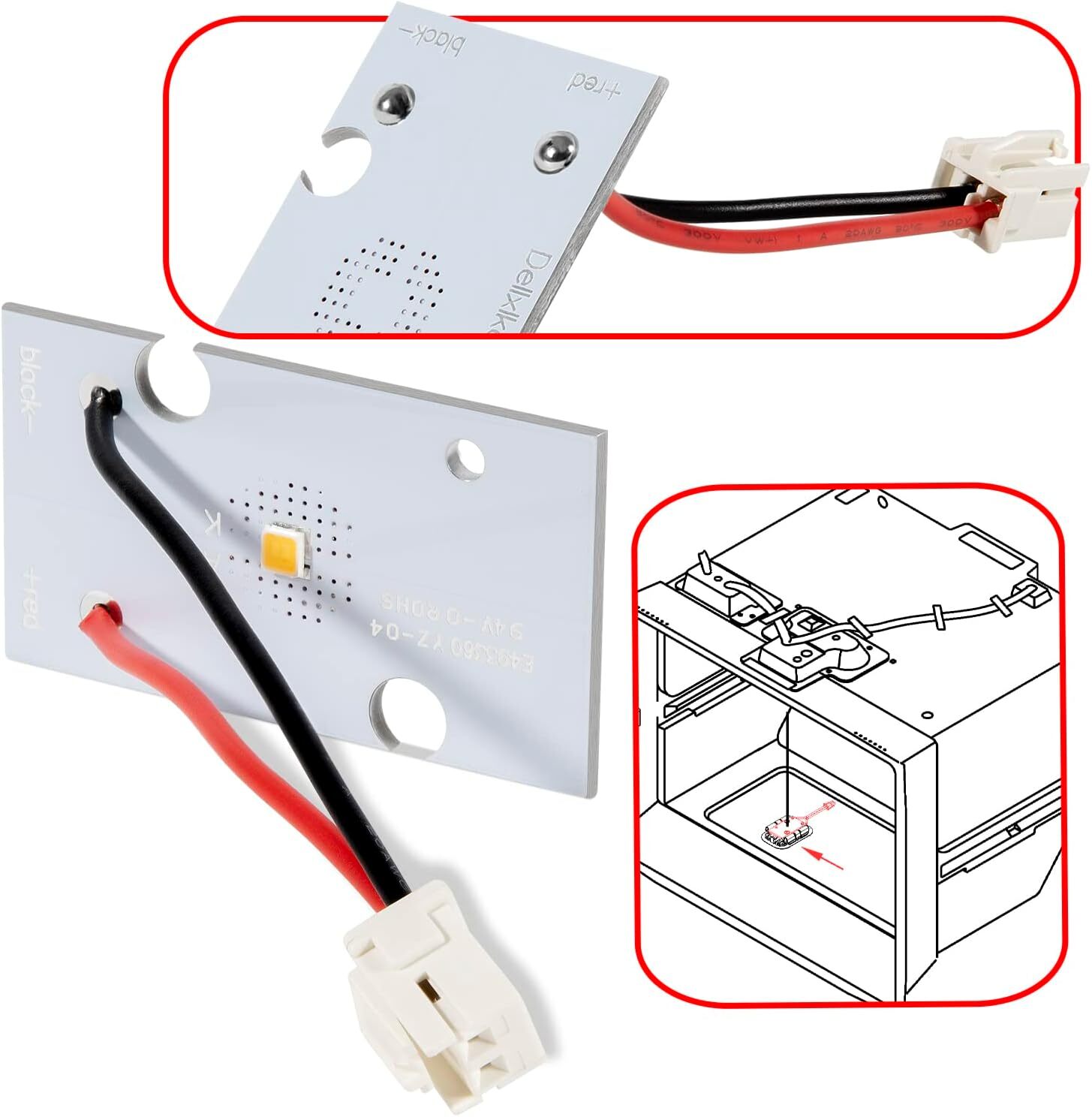 3PK W10843353 W11205083 W10695459 For Whirlpool Refrigerator LED Light Board