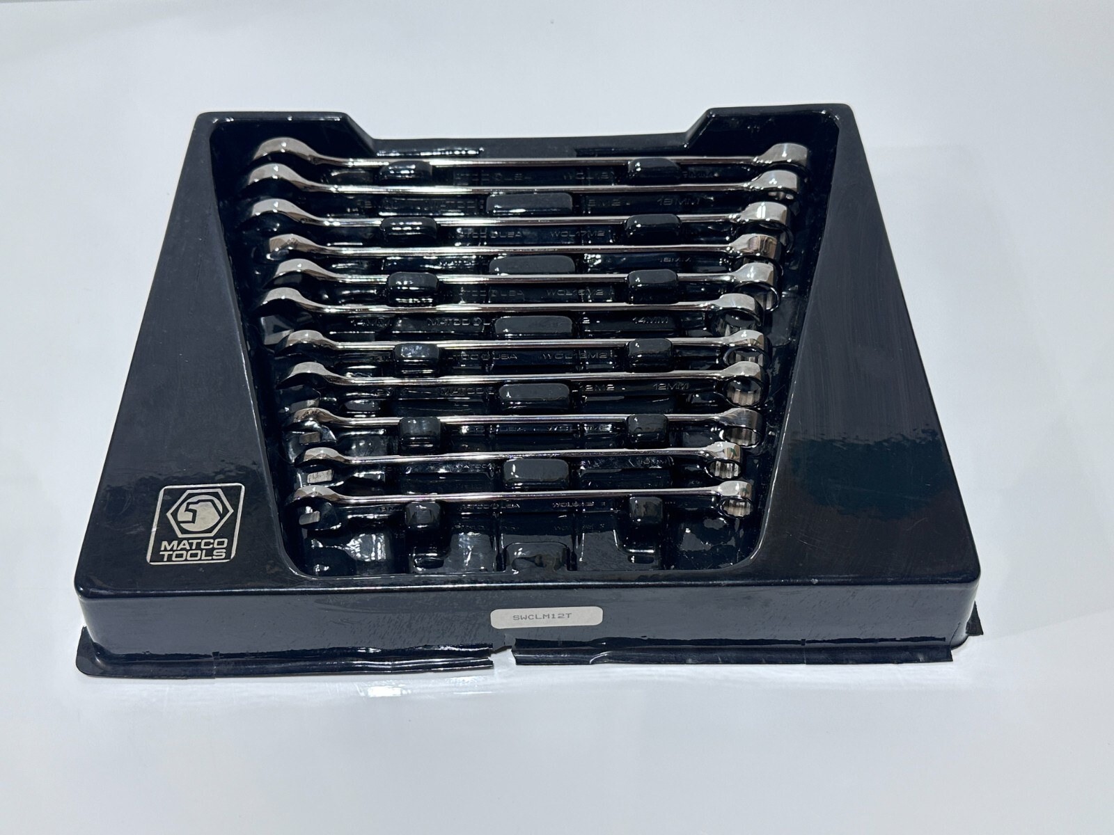 Matco Tools USA SWCLM12T 11pc Metric 9mm-19mm Full Polish Combination Wrench Set