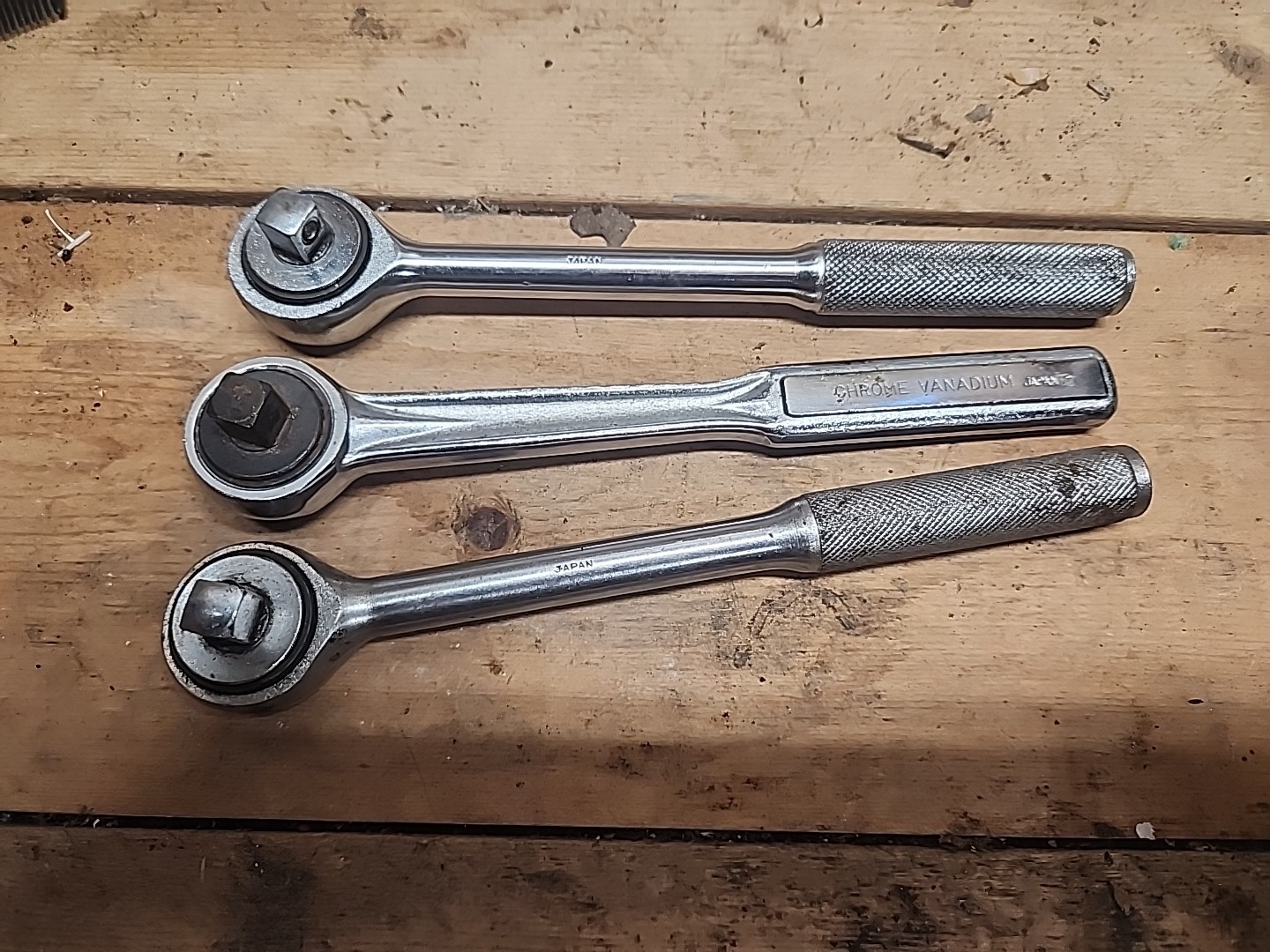Truecraft 30130 3/8” Drive Ratchet & 2 Others All Made In Japan 3/8″ Vintage