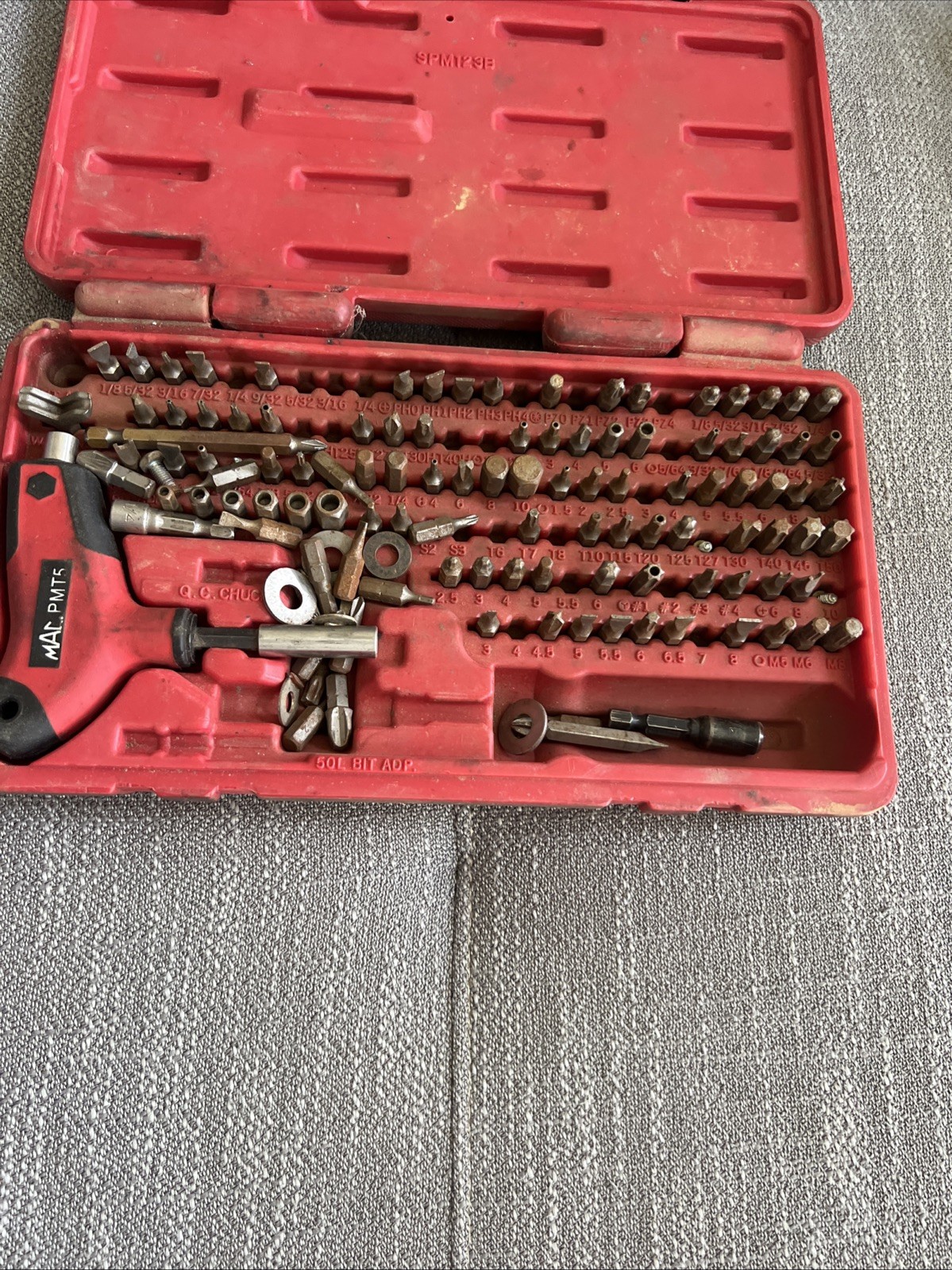 Mac Tools 123 Piece Master Bit Set Preowned Read