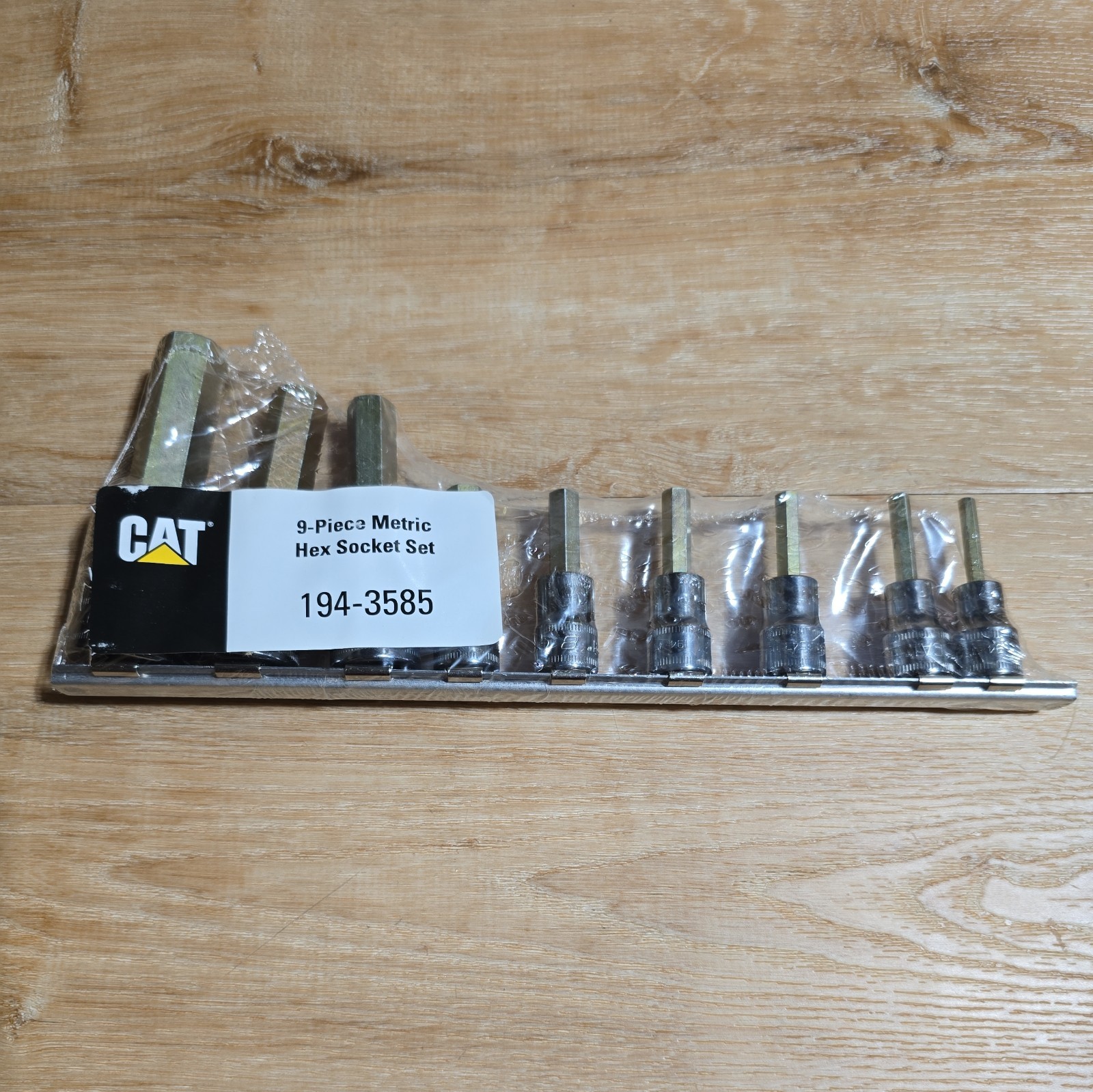 Caterpillar Tools USA Cat By Snap on 9pc 3/8 1/2 Metric Hex Socket Set 194-3585