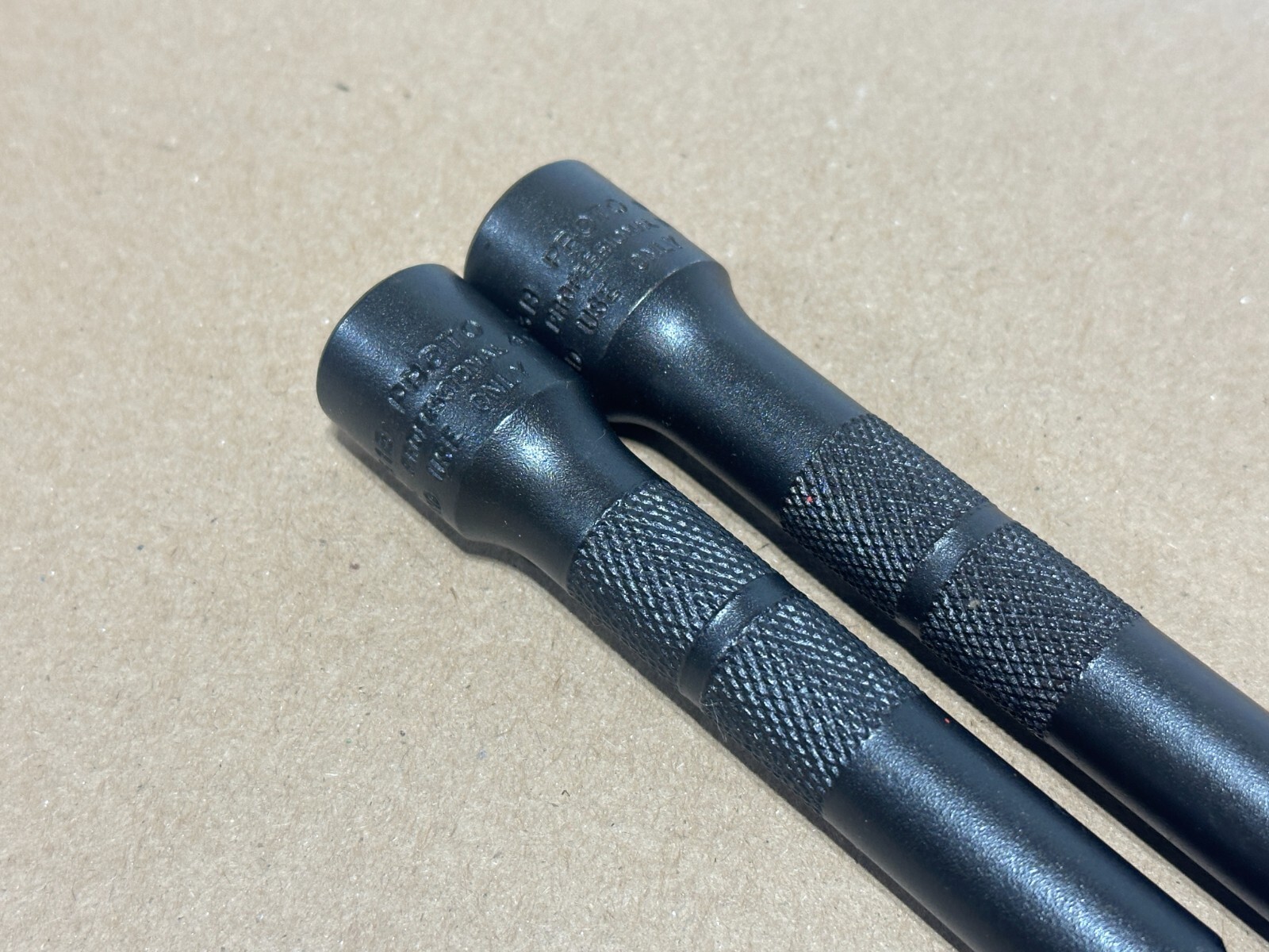 NEW Proto Tools USA 2pc 1/2″ Drive Black Knurled Extension Set, 5″ & 10″ Long