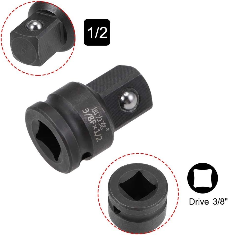 3/8″ F to 1/2″ M Chrome Molybdenum Impact Adapter – Versatile Tool Connection