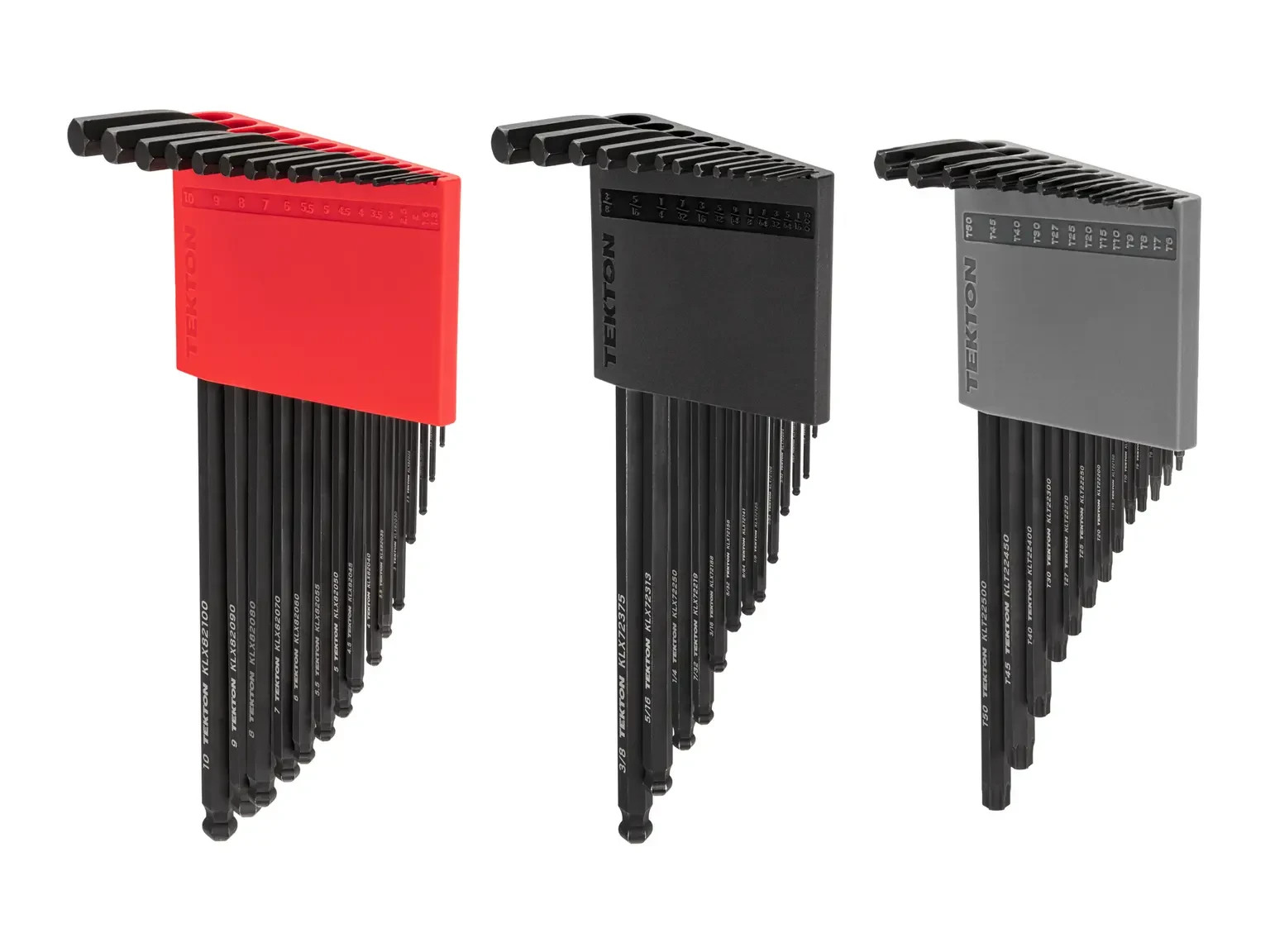 Tekton KEY91002 Hex and Torx L-Key Set (41-Piece), .05-3/8in, 1.3-10mm, T6-T50