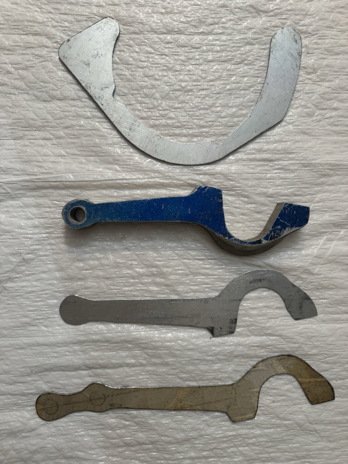 4pc Hook Spanner Wrench Set C-Spanner Adjustable Lock Ring Tool Lot