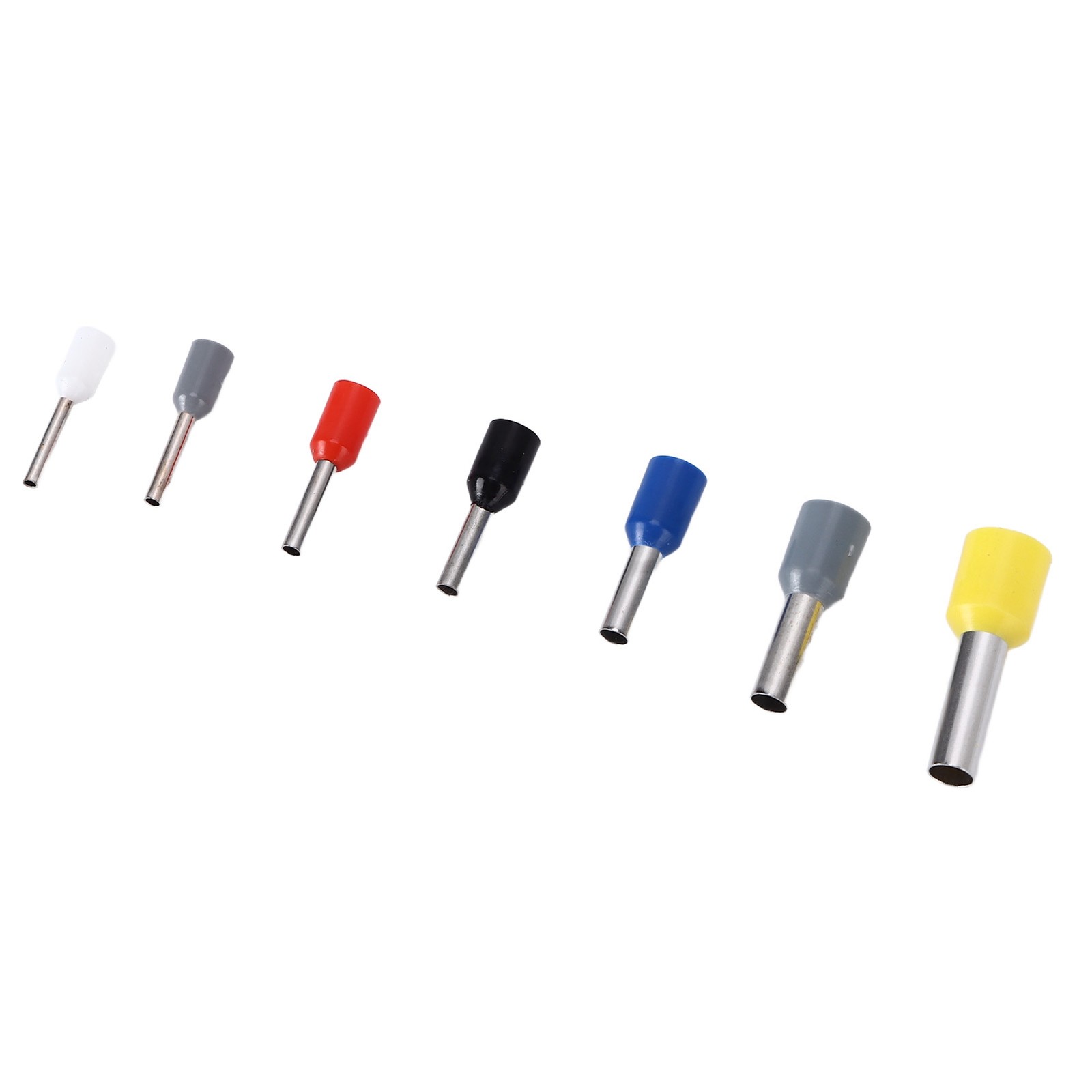 1900pcs Wire Ferrule Terminals Pin Type Copper Tin Plated 7 Sizes Insulated Cord