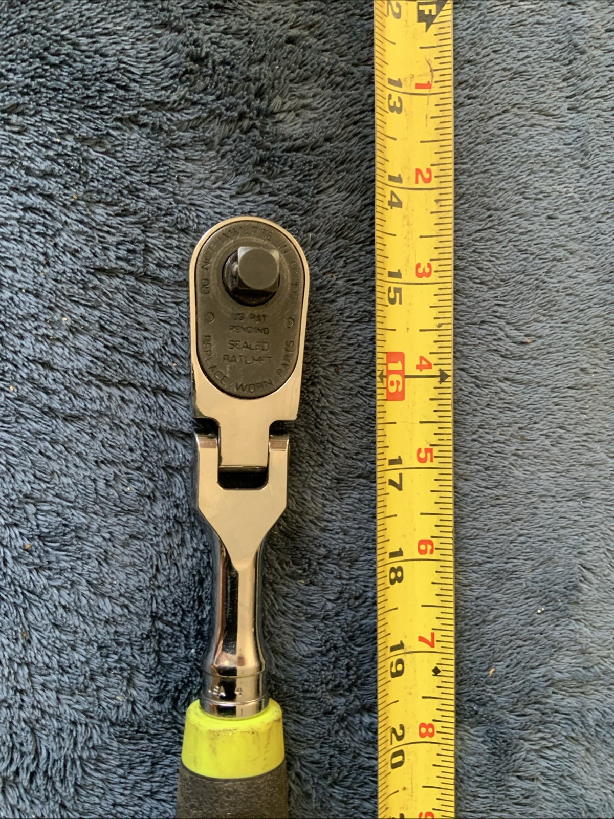 Snap On Fhfd100, 3/8” Drive Swivel Head Ratchet, Yellow….works Fine…