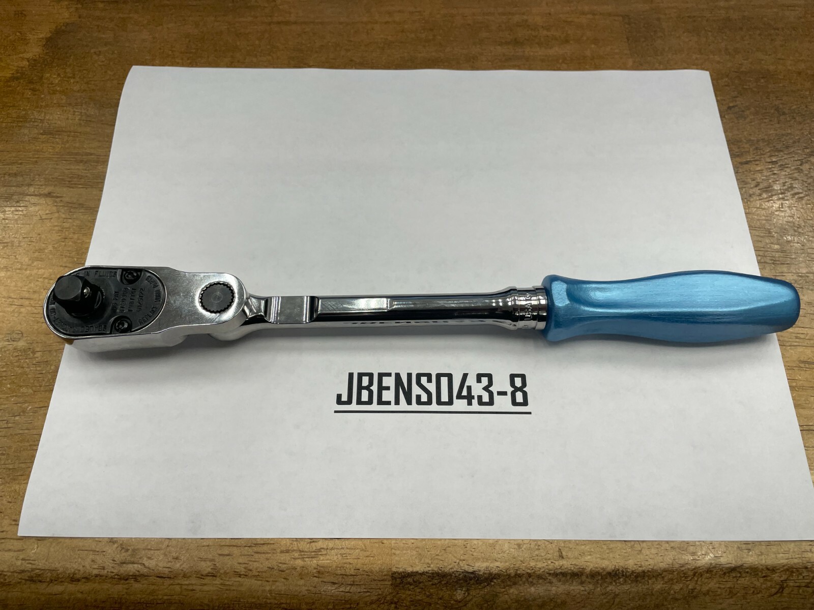 Snap-on Tools PEARL BLUE 3/8″ Drive Hard Grip Multi-Position Ratchet FHD80MPPB