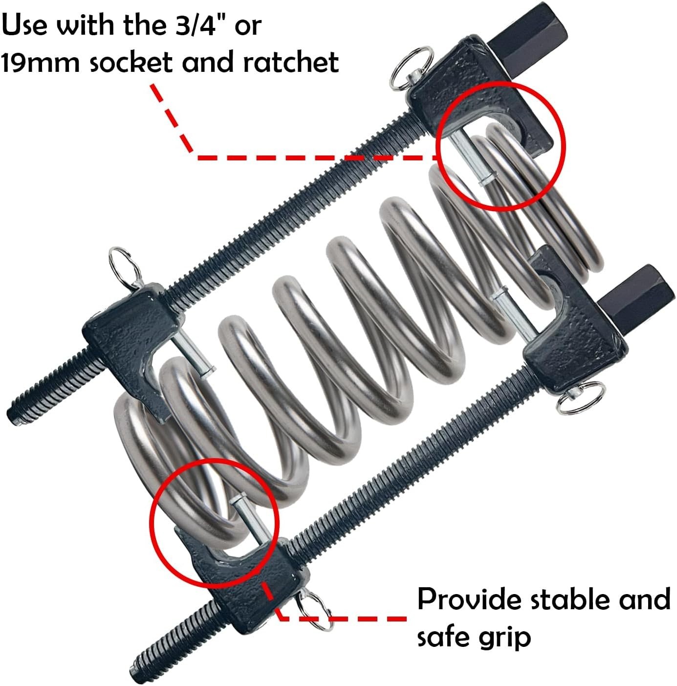 Strut Spring Compressor Tool Set, 11-1/2″ Heavy Duty, 2 Pack