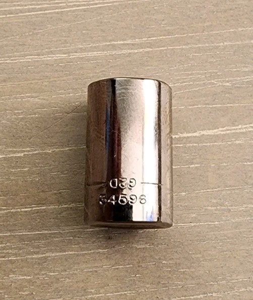 Craftsman USA 3/8″ Socket 6 Point 1/4″ Drive G2D 34596 Easy Read