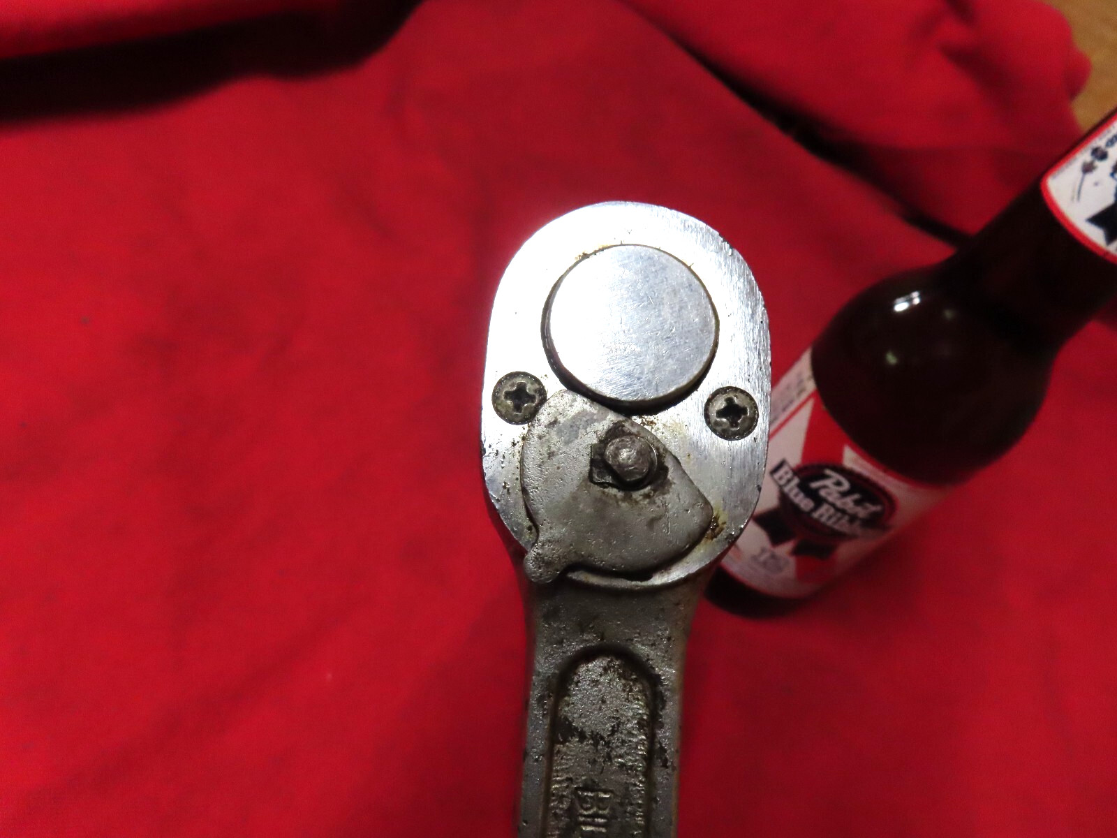 Vtg Billings LS-1410,1/2dr Life-time Ratchet,Wide lever,Satin,USA~AV/GD🤠B5.24R