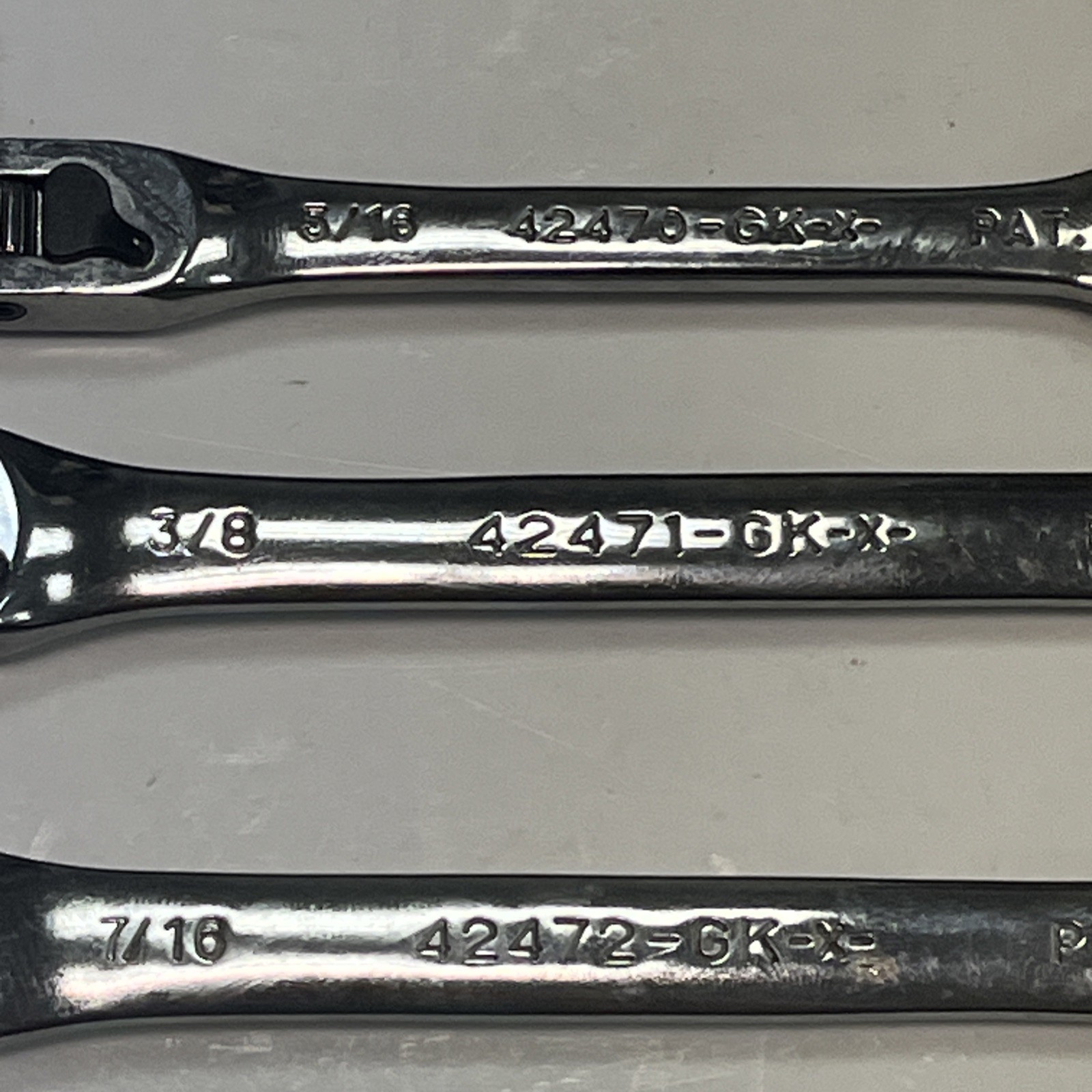 Craftsman 7pc SAE Locking Flex Ratcheting Wrench Set 42400 Sears Tools USA