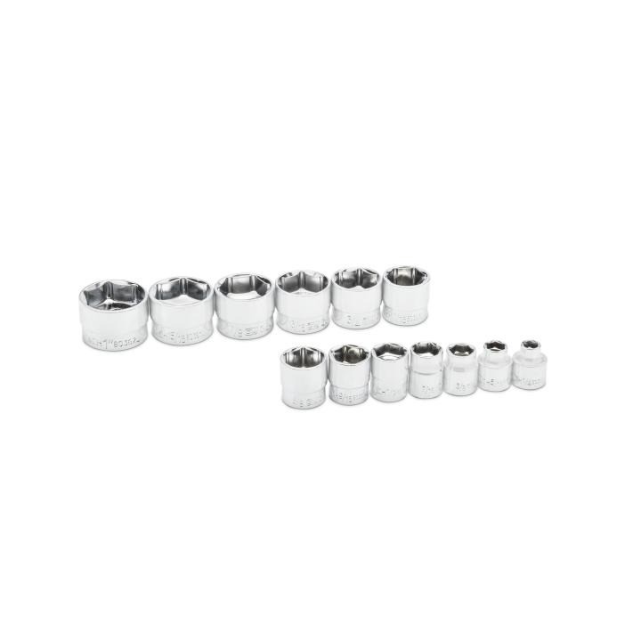 Gearwrench 13 Piece 3/8″ Drive 6 Point SAE Stubby Socket Set 81397