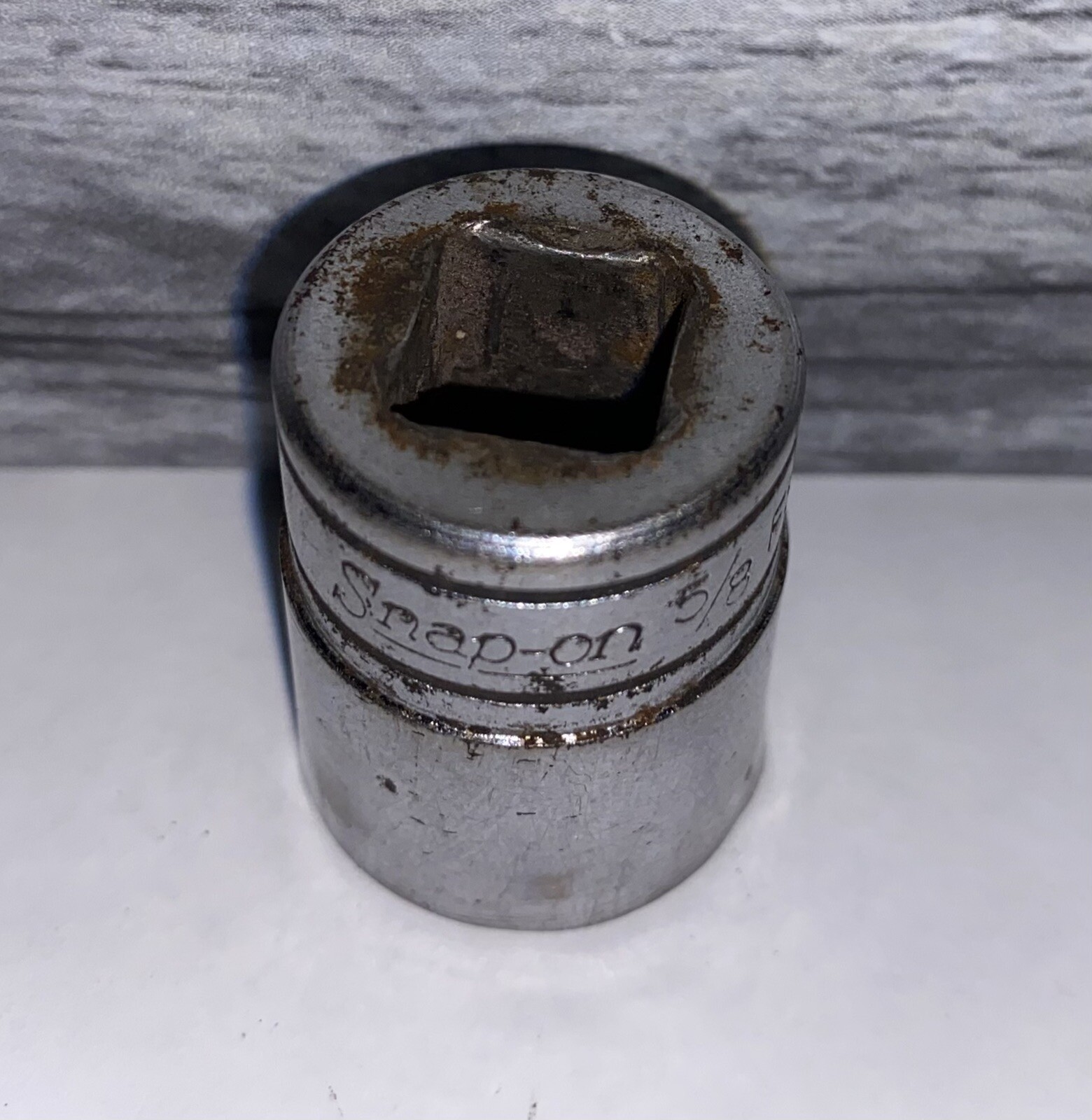 Snap-On Snap On Tools 3/8″ Drive 5/8″ 6 PT FS201 Shallow Socket ~ See Pictures