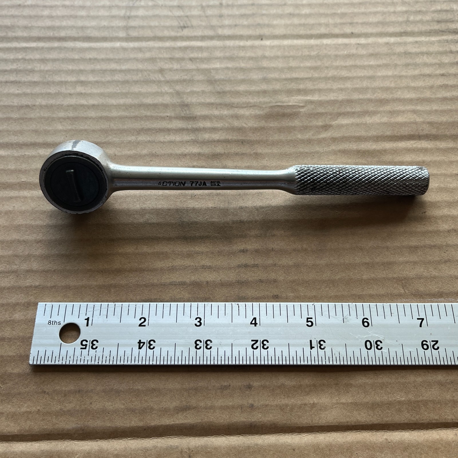 Vintage ACTION 77JA By Thorsen 3/8″ Ratchet Wrench USA 7″ Long