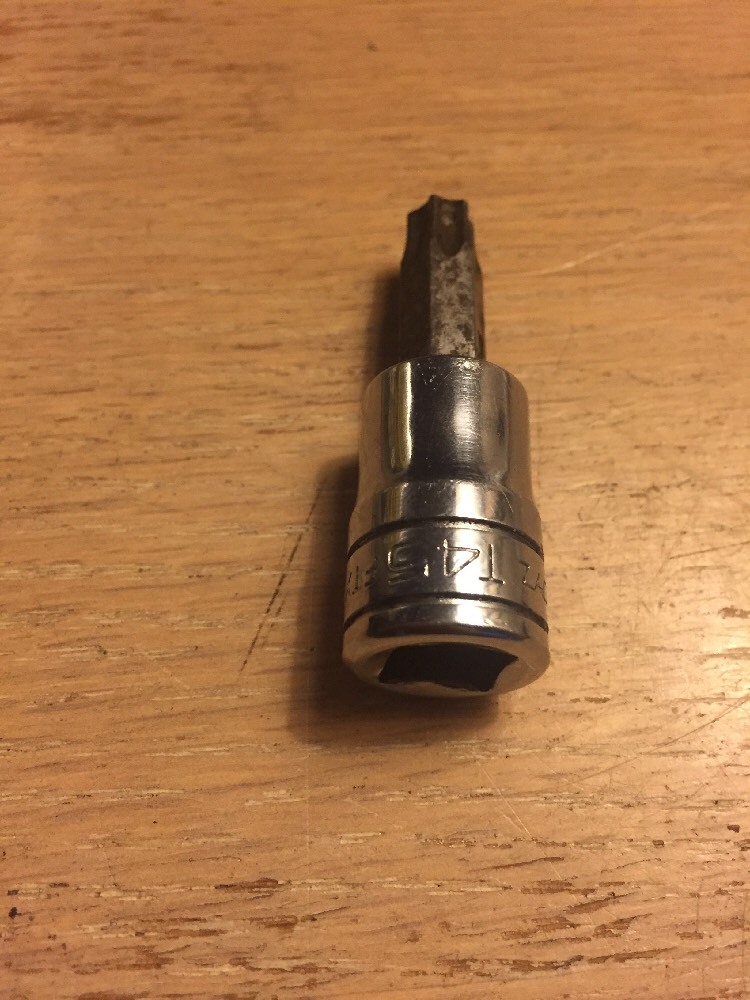 Snap On Tool USA Torx Socket Star Bit Standard T-45 3/8″Drive Mechanic FREE SHIP