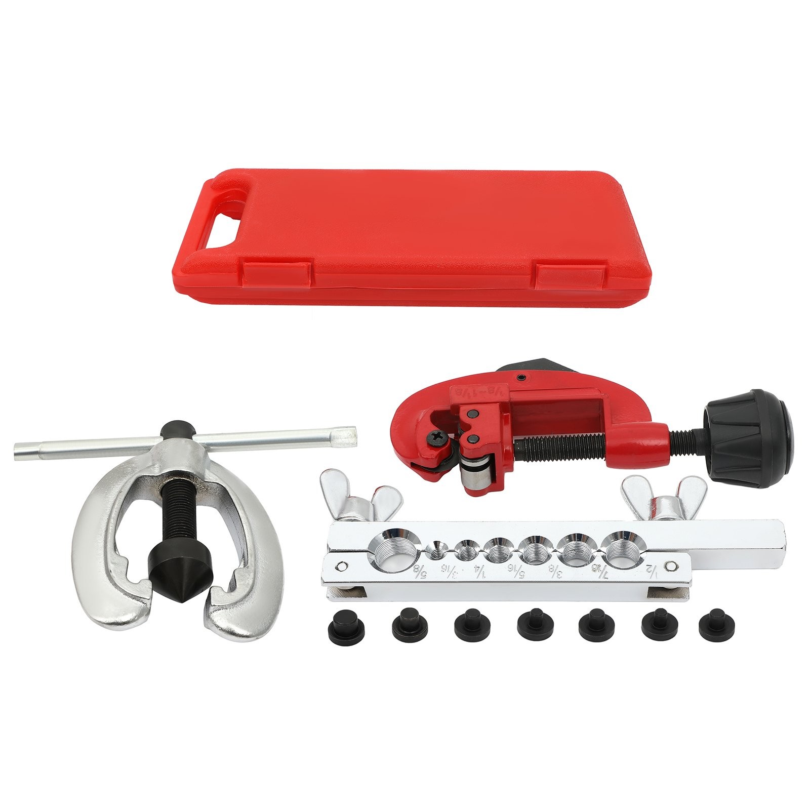 ✅Double Flaring Brake Line Tool Kit Tubing Car Truck Repair Tool W/ Tube Cutter