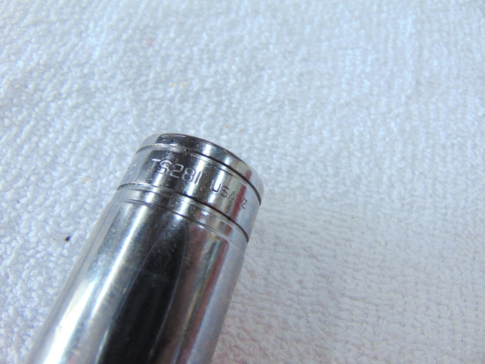 Snap-On Tools USA 1/2″ Drive 6 Point Deep Chrome Socket SAE Size 7/8″ TS281 NEW