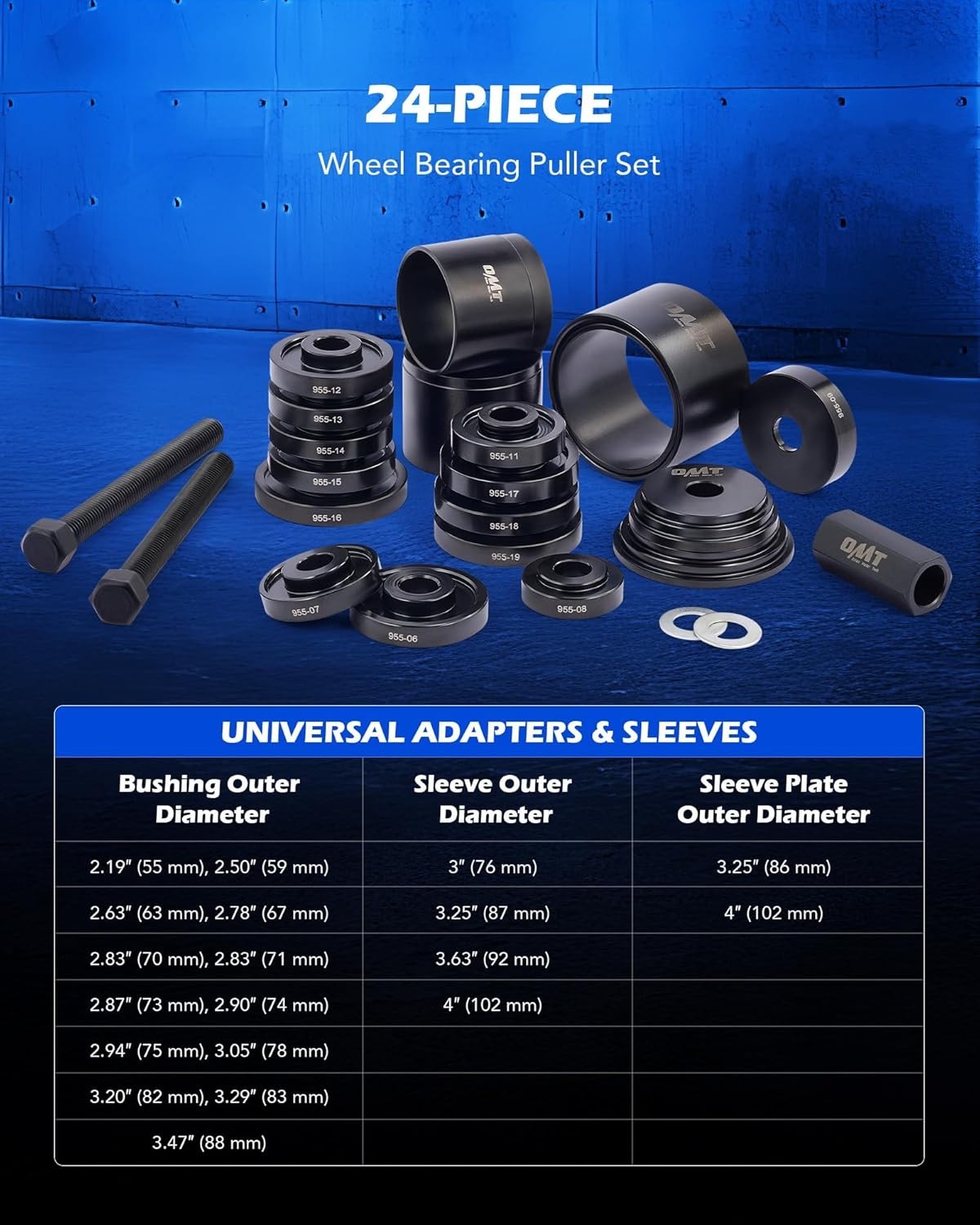 Compact Wheel Bearing Tool Set – Effortless Installation & Removal of Bearings