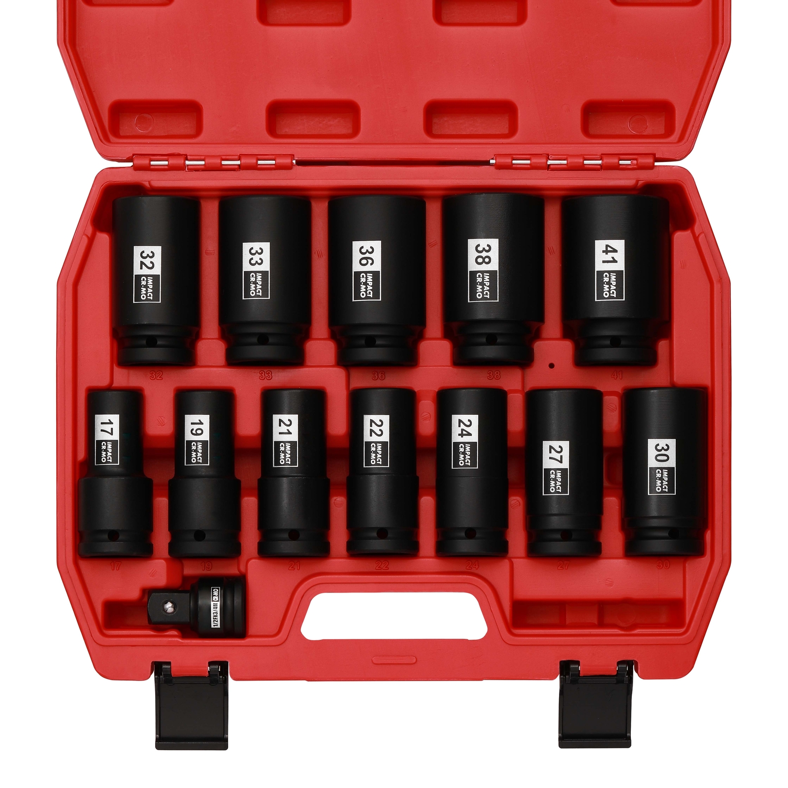 3/4″ Drive Deep Impact Socket Set 13Pcs Jumbo Socket Metric(17mm to 41mm) 6Point