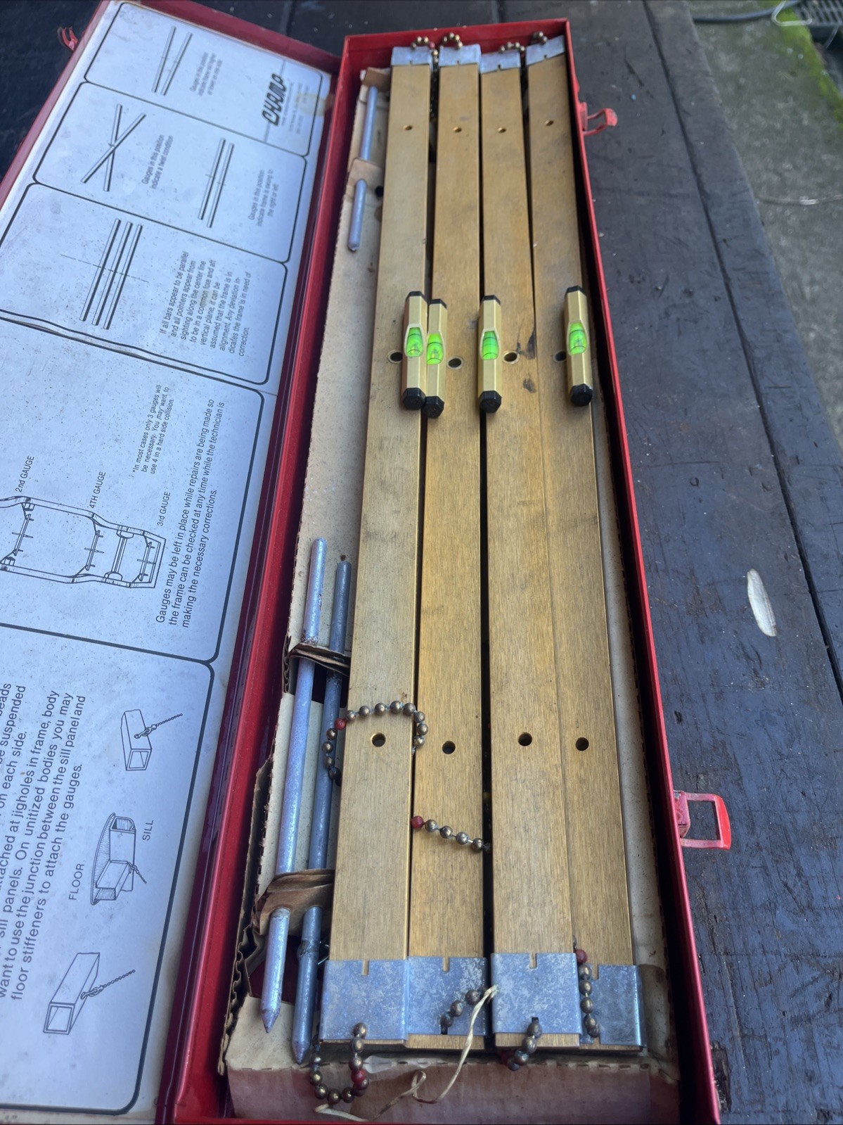 Rare Vintage Champ Frame Straightening Equipment Kit Sun Valley California