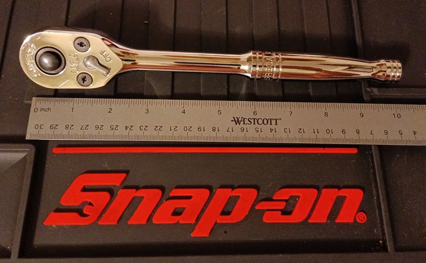 Snap-on Tools USA NEW 1/2″ Drive 80 Tooth Chrome QUICK RELEASE Ratchet SR80A
