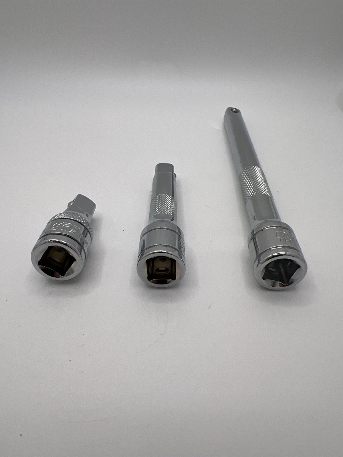 Power Torque 3pc 3/8” Drive Socket Extension Bar Set 1.75”, 3”, 6”
