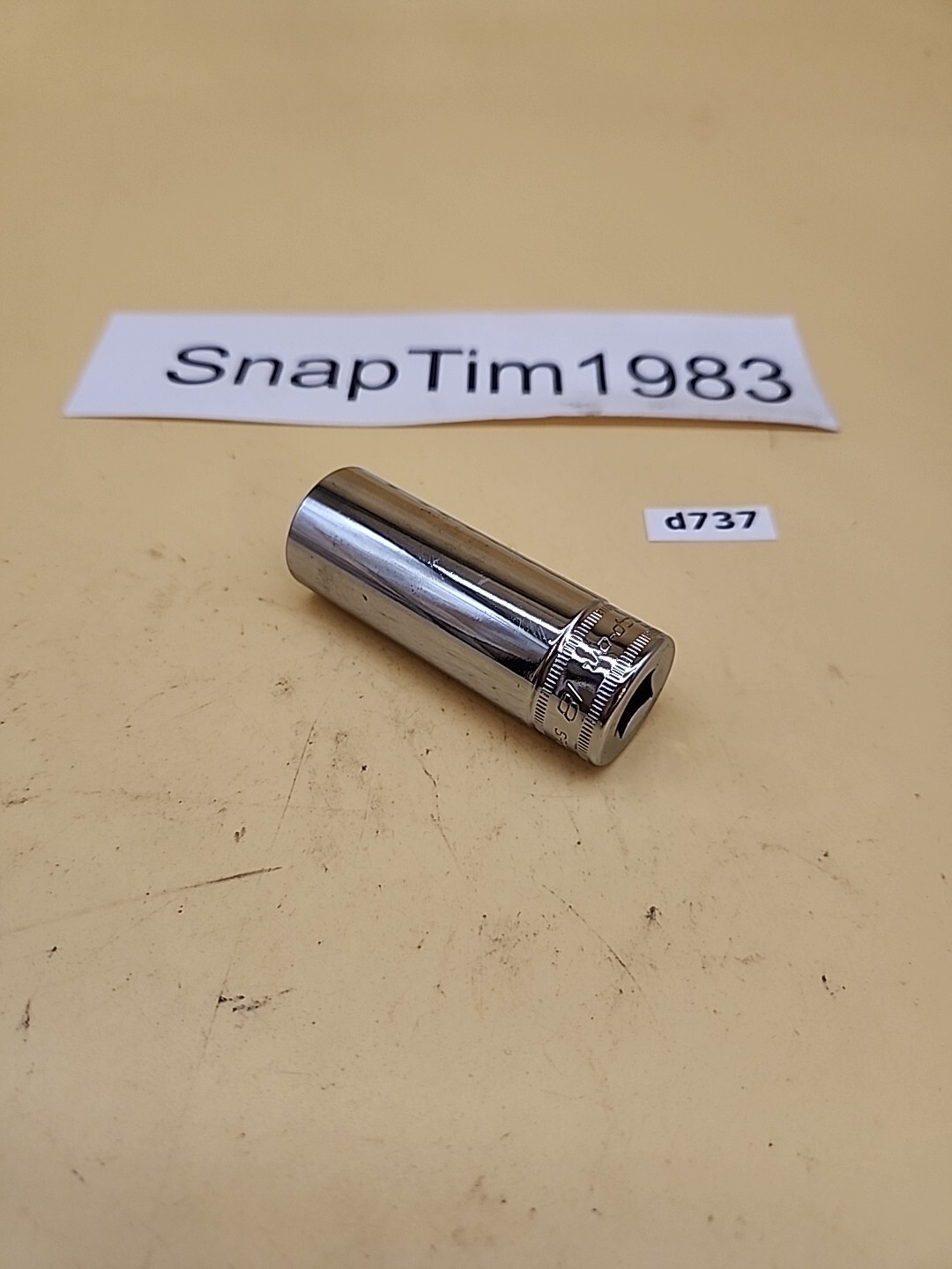 Snap-On Tools SFSM18 Metric 18mm Deep Cr Socket 3/8″Dr 6pt 2.75″L USA